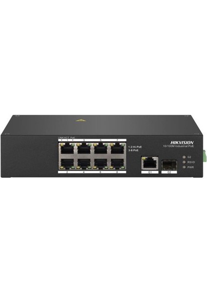 DS-3T0310HP (Industrial Poe Switch) 8 Port Fast Ethernet Industrial Poe Switch