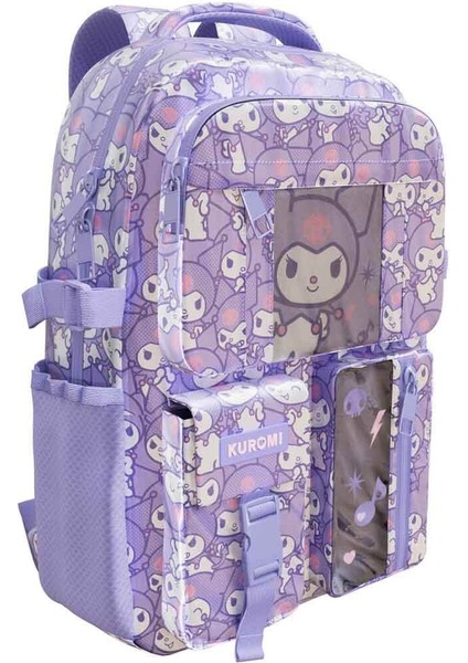 Desenli Mor Okul Çantası 3393