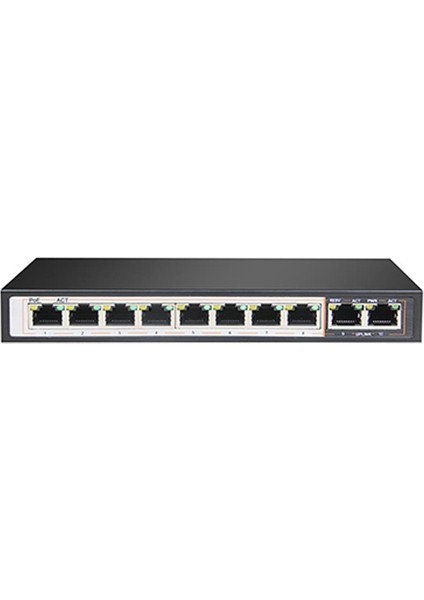 8 Port Yönetilmeyen Full Gigabit Aı Poe Switch ( 8g + 2 Sfp )
