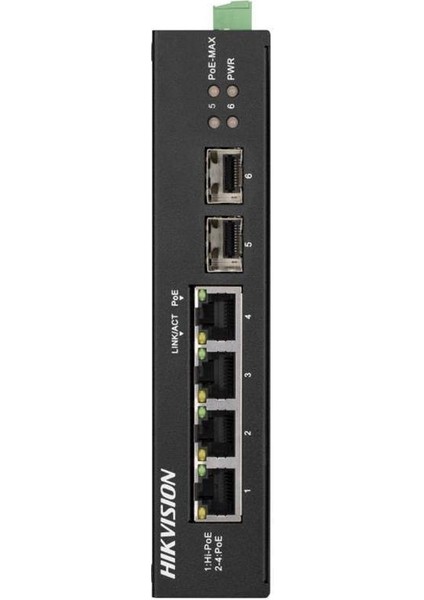 DS-3T0506HP-E/HS (Industrial Poe Switch) 4 Port Fast Ethernet Industrial Poe Switch