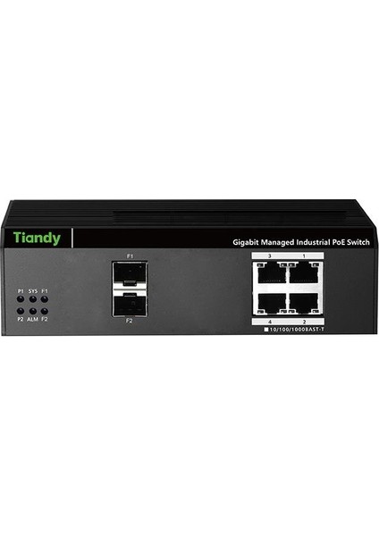 4 Port Gigabit Layer2 Yönetilebilir Endüstriyel Aı Poe Switch ( 4g+2 Sfp )