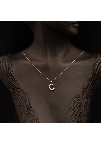 C Balon Harf 14 Ayar Altın Kolye Ucu fiyatları