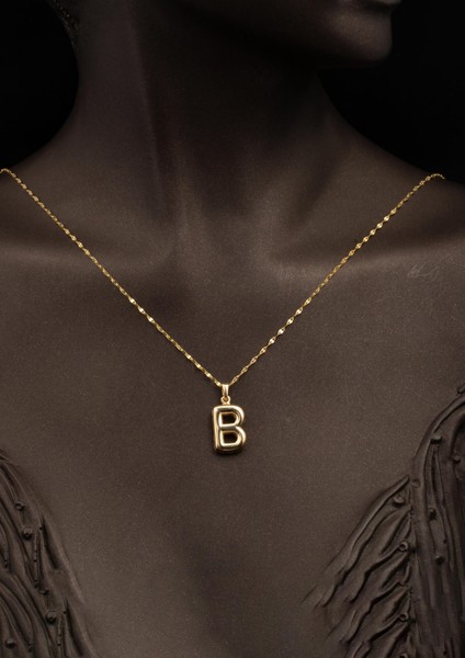 Balon B Harfi 14 Ayar Altın Kolye fiyatları