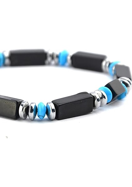 Firuze ve Kesme Oltu Taşı Bileklik