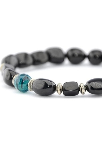 Oltu Taşı ve Tekli Akik Bileklik