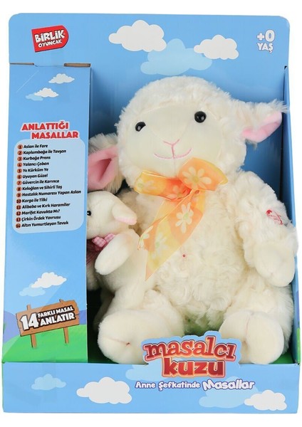 M-1117526-12 Türkçe Yavrulu Masal Anlatan Kuzu -Birliktoys