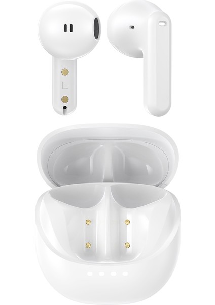 OPUS Bluetooth V5.4, Kablosuz Kulak Içi Tws Kulaklık, Enc Destekli 4 Mikrofon Sistemi, Beyaz