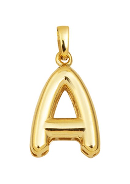 Balon A Harfi 14 Ayar Altın Kolye Ucu