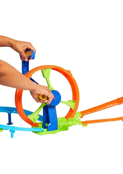 JBX65 Hot Wheels Hızlı Fırlatma ve Döngü Parkuru Oyun Seti