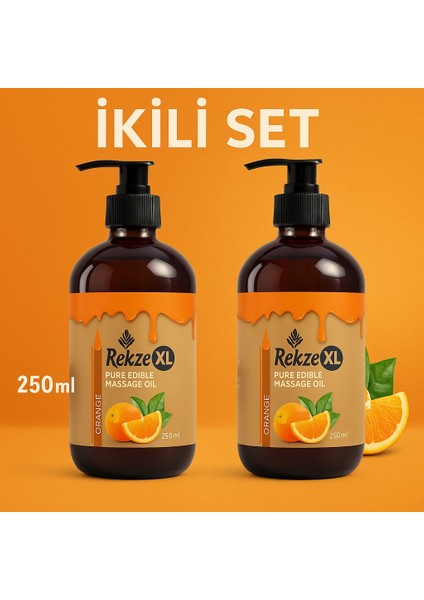 Masaj Yagı 2 Adet Portakal Aromalı Yenilebilir Büyük Boy Etkili Masaj YAĞI250 fiyatları