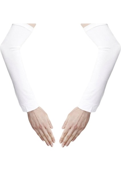 Kolluk Beyaz Penye Likralı Namaz Kolluğu