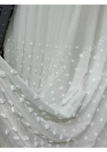 Half Ponpon Keten Tül Perde | Ağır Gramajlı, 1/3 Sık Pileli, Ütü Gerektirmez fiyatları