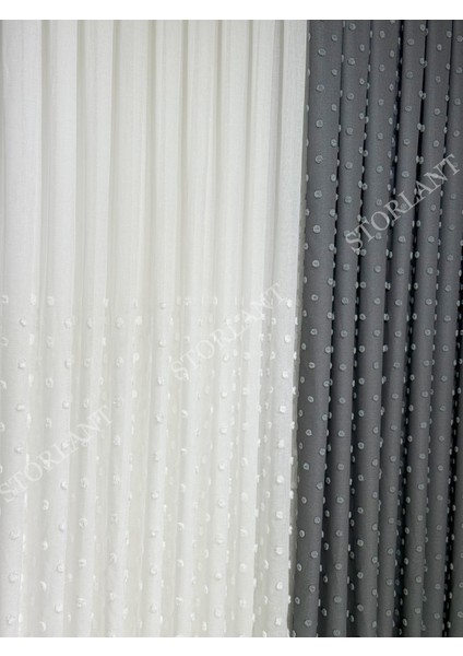 Half Ponpon Keten Tül Perde | Ağır Gramajlı, 1/3 Sık Pileli, Ütü Gerektirmez indirimleri