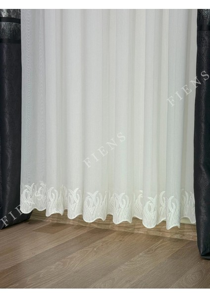 Flame Bambu Etek 1/3 Sık Pileli Ütü Gerektirmez Tül Perde fırsatları