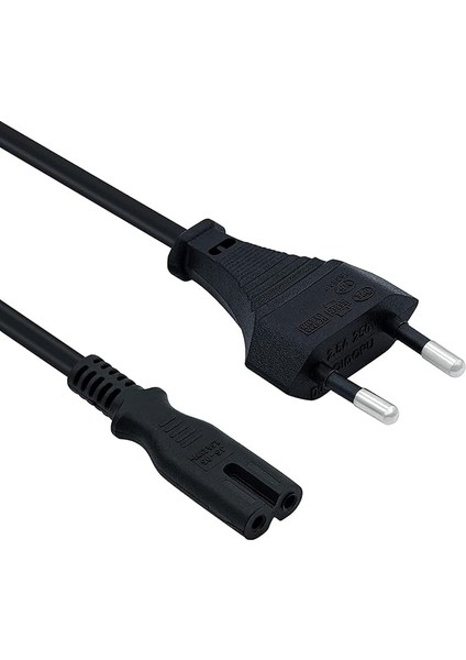 Ps3 / Ps4 / Ps5 / Xbox Series S-X Uyumlu Güç Kablosu 1.5 Metre 2pin Güç Kablosu Projeksiyon - Monitör - Tv Universal 2pin Güç Kablosu Teyp Fişi (1) fiyatları