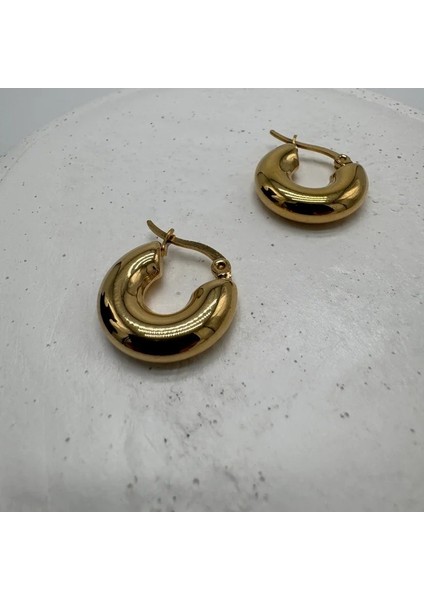 Çelik Gold Minimal Halka Küpe - Gold fiyatları