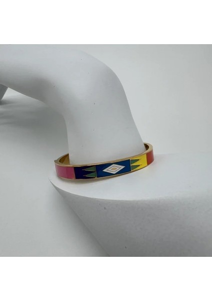 Özel Seri Çelik Renkli Detaylı Kelepçe - Gold fiyatları