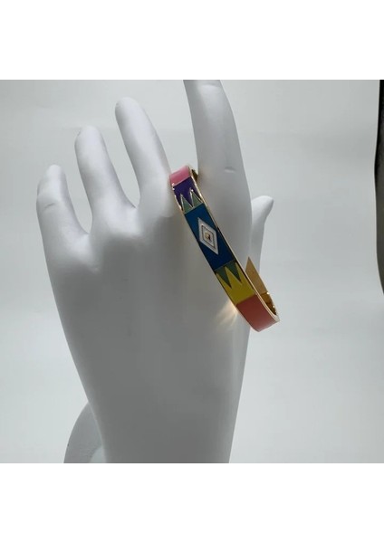 Özel Seri Çelik Renkli Detaylı Kelepçe - Gold modelleri