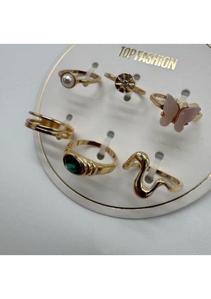 Gold Bijüteri Yüzük Seti 1 - Gold modelleri