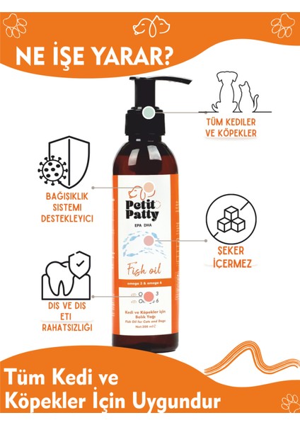 Balık Yağı 200ml & Kediler Için Biotinli Damla 50ml fiyatları