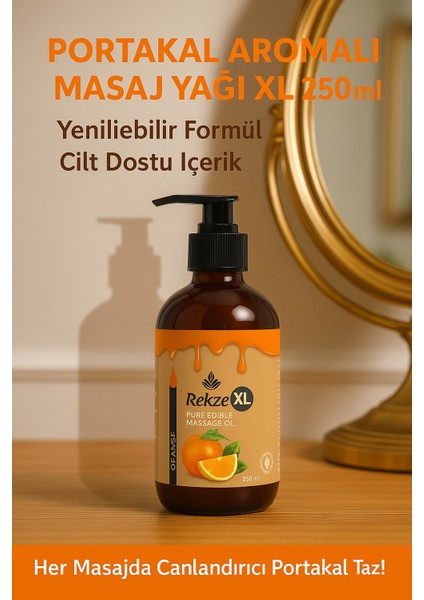 Masaj Yagı 4 Adet Portakal Aromalı Yenilebilir Büyük Boy Etkili Masaj YAĞI250 fırsatları