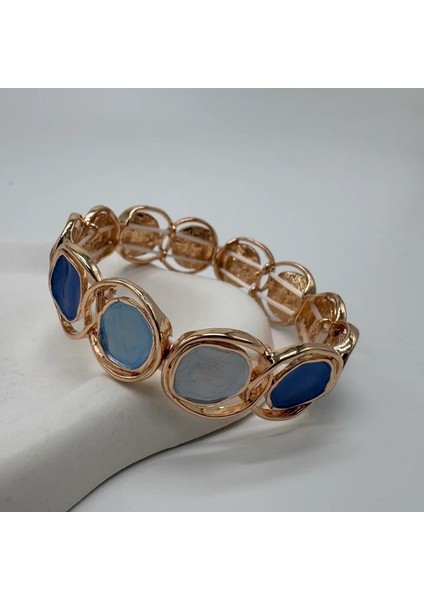 Divine Pulse Özel Seri Blue Moon Kelepçe Bilezik - Gold