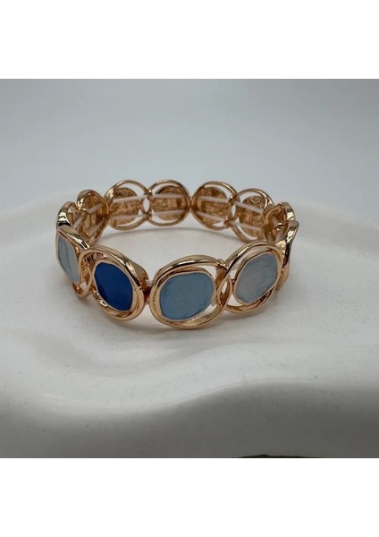 Divine Pulse Özel Seri Blue Moon Kelepçe Bilezik - Gold fiyatları