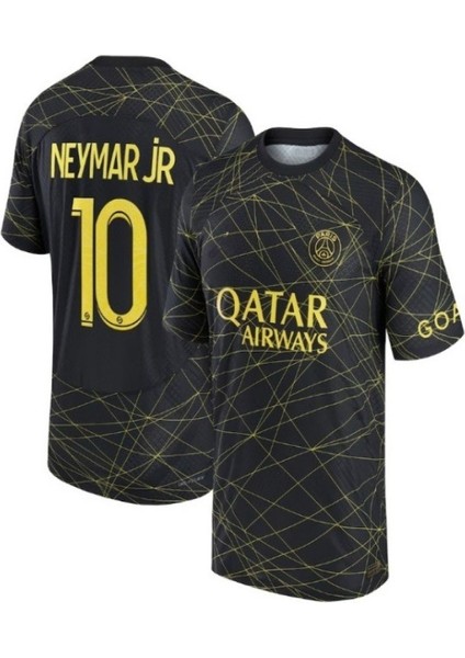 Siyah Neymar Paris . 2022 Sezon Retro Çocuk Forma Takımı Çorap Hediye fiyatları