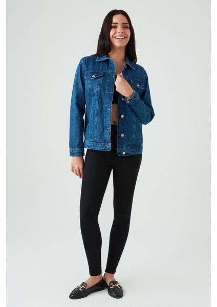Kadın Oversize Denim Ceket modelleri