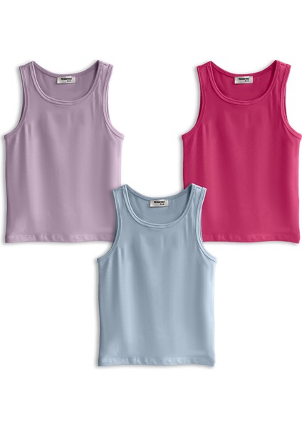 Kız Çocuk, Pamuklu Boxer&Atlet, Alt-Üst, 3 Çift Takım, Tüm Gün Konforlu Kullanım fiyatları