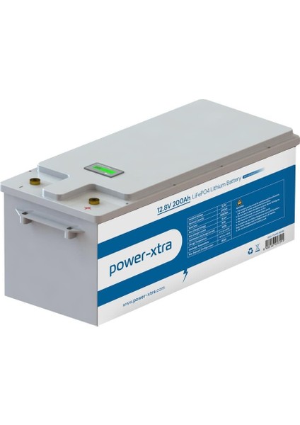 Power-Xtra 12.8V 200AH Lifepo4 Lityum Akü - Ekranlı