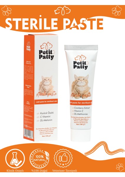 Sterile Paste 100G (Kısırlaştırılmış Kedilere Özel Bağışıklılık Destekleyici)