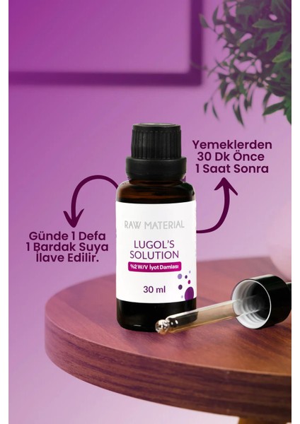 Asfstore Raw Material Lugol Çözeltisi %2'lik 30 ml 2 Adet modelleri