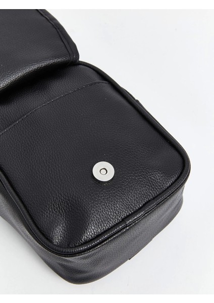 Lcw Accessorıes Siyah Deri Görünümlü Erkek Omuz Çantası modelleri