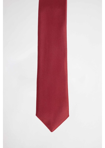 3'lü Paket Düz Ince Bordo Erkek Kravat fiyatları