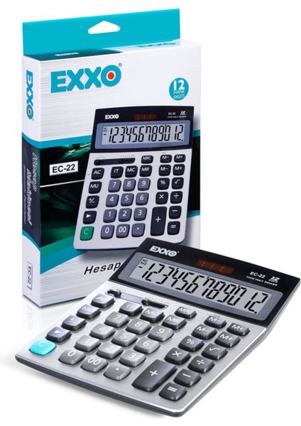 Büyük Boy Dosya Hesap Makinesi Ec-22, Kullanışlı ve Dayanıklı Ofis Aracı