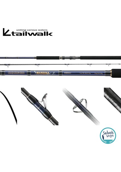 Tailwalk Manbika V2 100XXH 305CM MAX.140GR (2p) Shore Jigging Kamış fiyatları