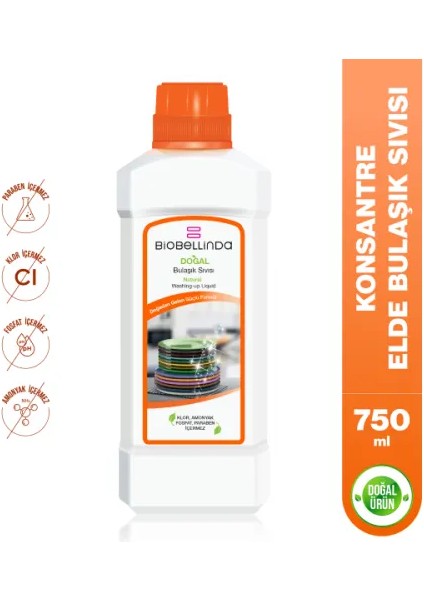 Konsantre Elde Bulaşık Sıvısı 750ML