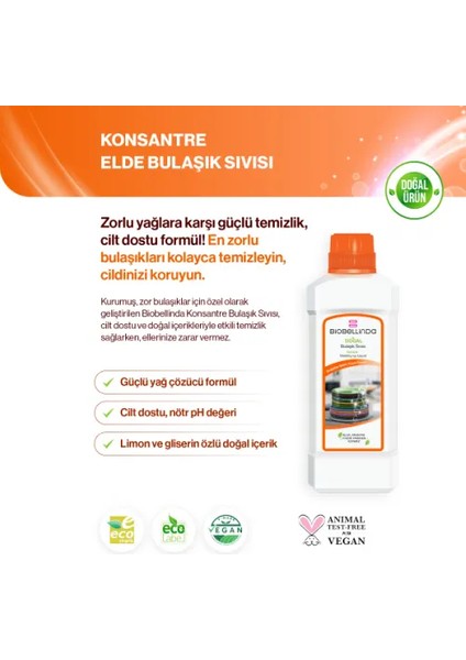 Konsantre Elde Bulaşık Sıvısı 750ML fiyatları