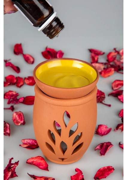 Yaşam Çiçeği El Yapımı Çömlek Buhurdanlık Tütsülük fırsatları