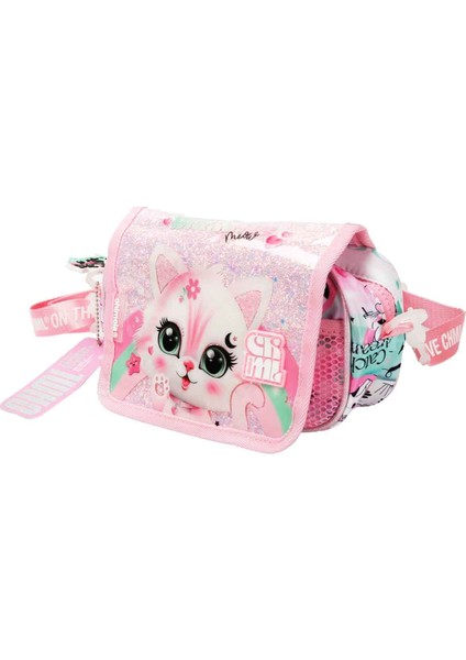 Kedi Desenli Askılı Pembe Kalem Kutusu CHMKC0070 fiyatları