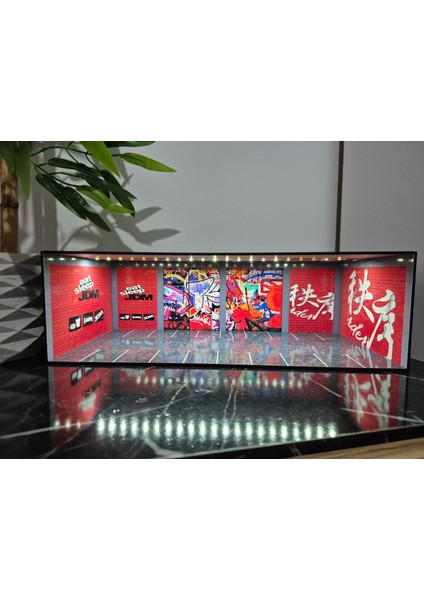 20 Araçlık Hotwheels Araçlar Için Garaj Diorama 1.64 Ölçek