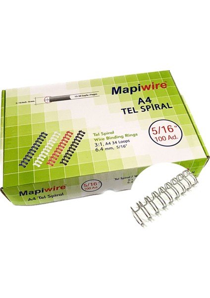 Transparan 5/16 Kutu Tel, 100 Adet, Dayanıklı ve Çok Amaçlı Kullanım Için Uygun