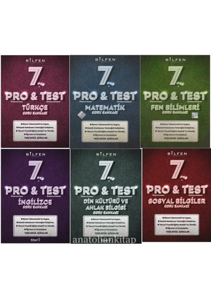 7.sınıf Tüm Dersler Protest Soru Bankası Seti Bilfen Yayınları