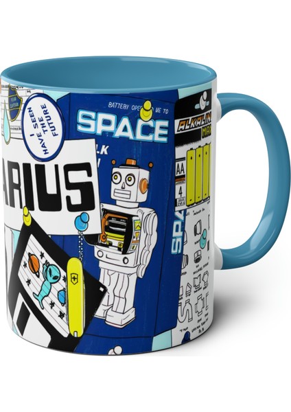 Kova Burcu Baskılı Kupa fiyatları