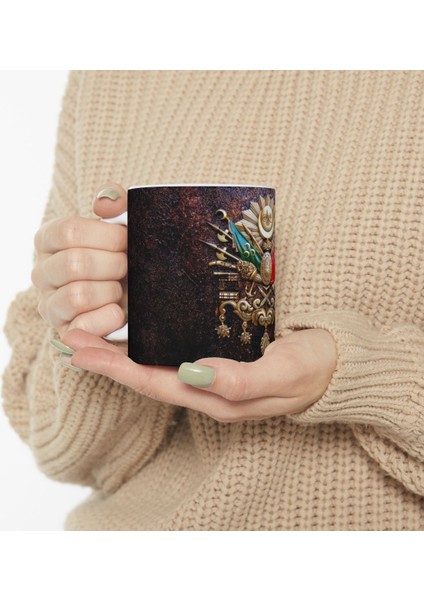 Tuğra Desenli Baskılı Kupa fırsatları