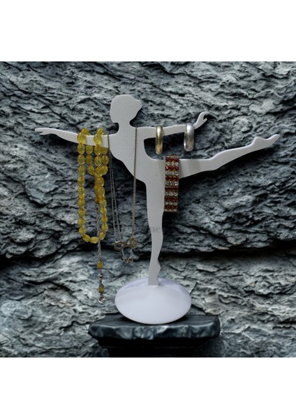 Balerin Tasarımlı Takı Standı, Düzenleyici, Yüzük/küpe/kolye/takı Askılığı - Sert Plastik