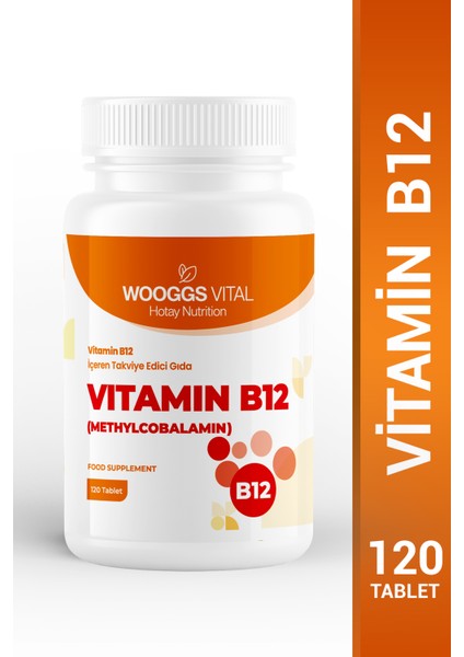 Vitamin B12 İçeren Takviye Edici Gıda 120 Tablet