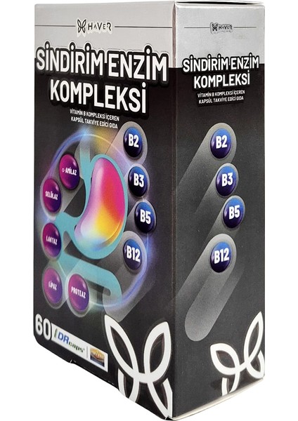 Sindiriım Enzim Kompleksi 60 Kapsül 2 Adet modelleri