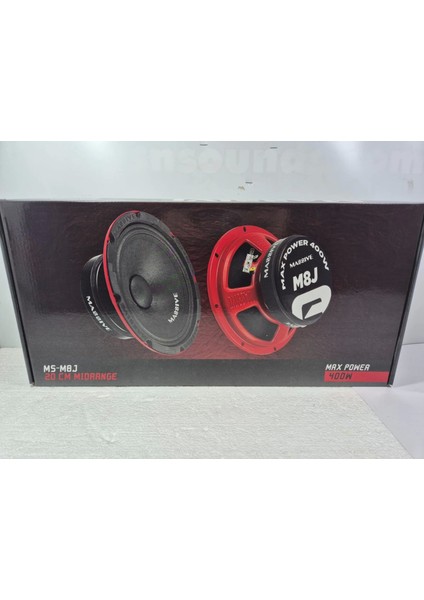 20CM Midrange – Massive MS-M8J 400W 150 Rms Midrange Hoparlör – Massive Prof Midrange fırsatları